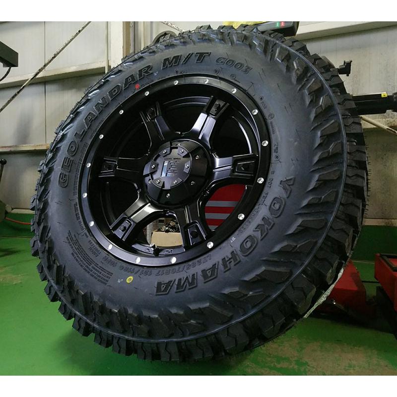 プラド ハイラックス サーフ FJクルーザー タイヤホイールセット ヨコハマ ジオランダー MT G003 265/70R17 265/65R17 17インチ LEXXEL OutLaw｜wat｜03