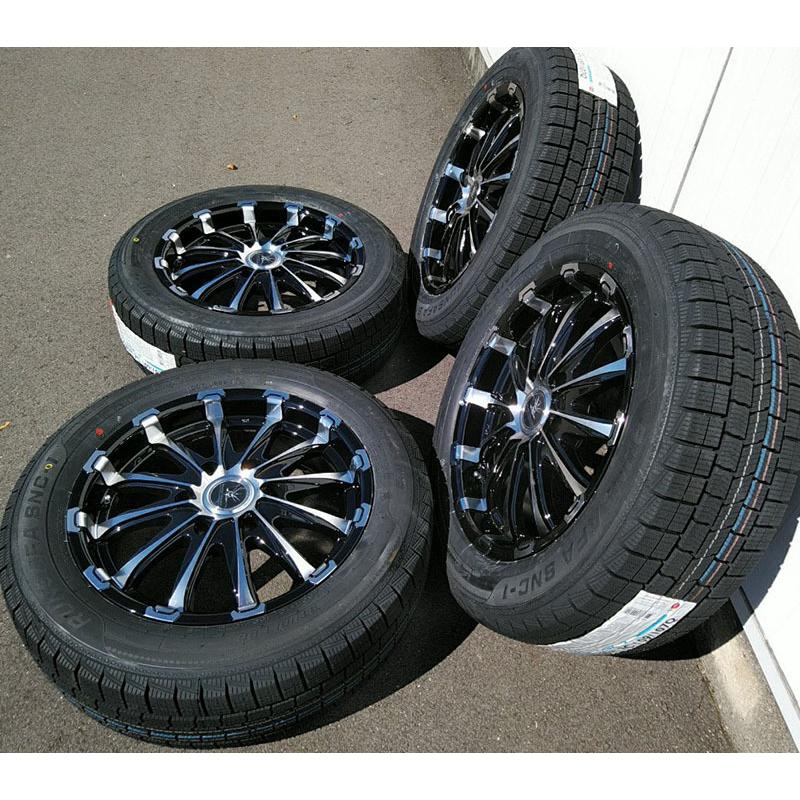 スタッドレスタイヤホイールセット　225,55.17 ハイエース等に ハイエース (200系) 200系【LT】 225K(トヨタ)のスタッドレスタイヤ