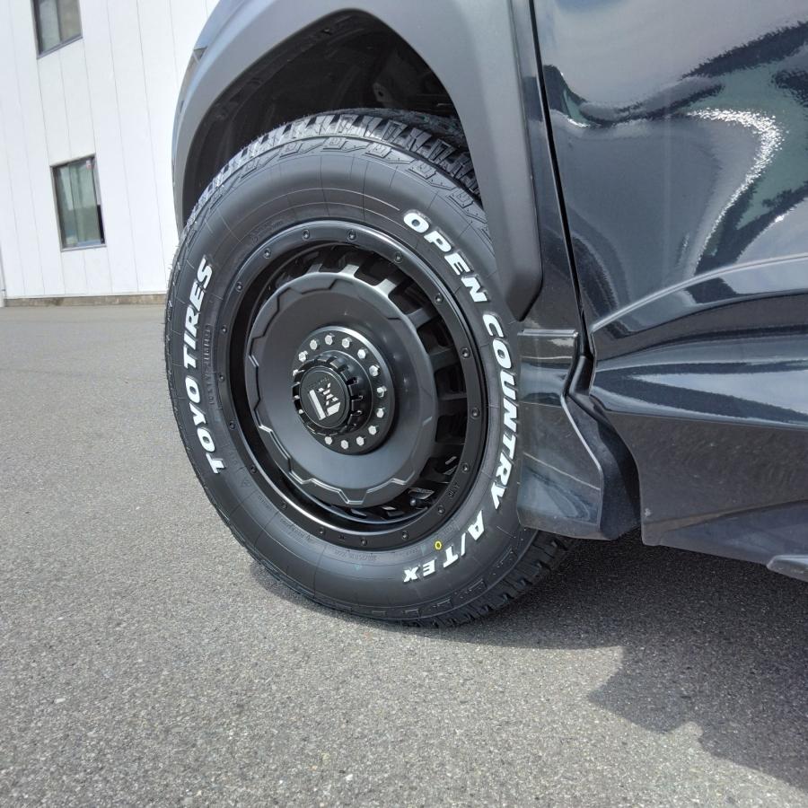 【新品】ヤリスクロス 夏タイヤ ホイール4本セット 205/65R16 TOYO OPEN COUNTRY A/T EX 16インチ LEXXEL SwaGGer マットブラック 爆買の画像