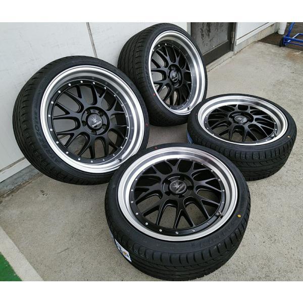 225/40R19 自家塗装ホイール、タイヤセット　クラウン等… 新品 4本 クラウン アスリート 200系 210系 タイヤホイールセット 特選