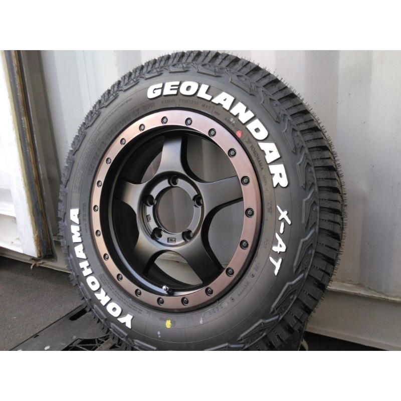 ジムニーJB23 純正エンケイホイール&ヨコハマジオランダー　バリ溝4本セット GEOLANDAR 新品/4本セット ジムニー JB64 JB23 タイヤホイール