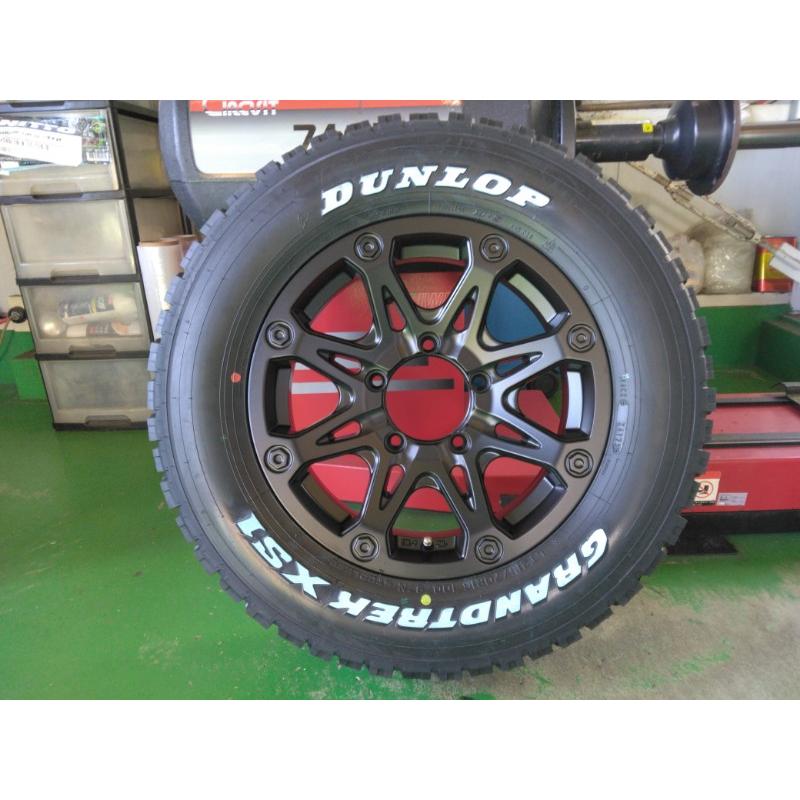 ジムニー 【ホワイトレター】 スタッドレス タイヤホイールセット 新品