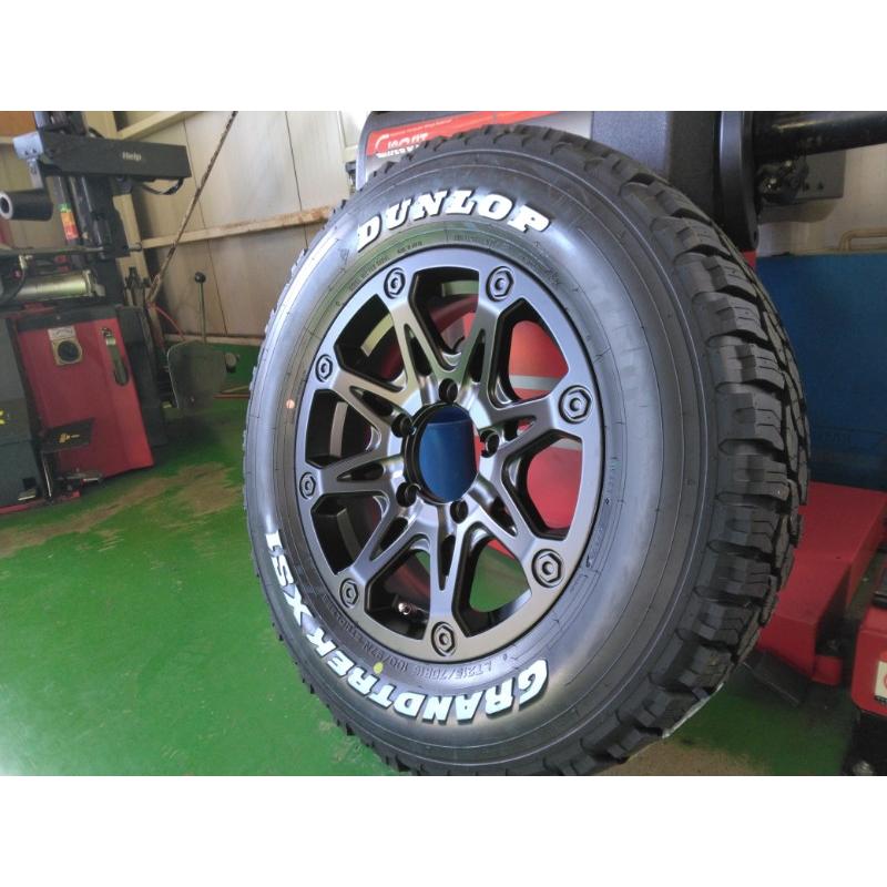 ジムニー 【ホワイトレター】 スタッドレス タイヤホイールセット 新品