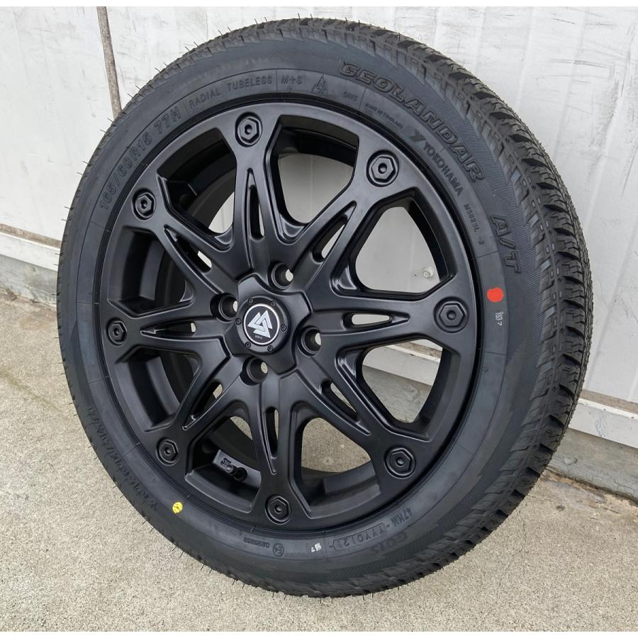 GEOLANDAR ハイゼット 軽トラ タイヤホイール マットブラック 15インチ