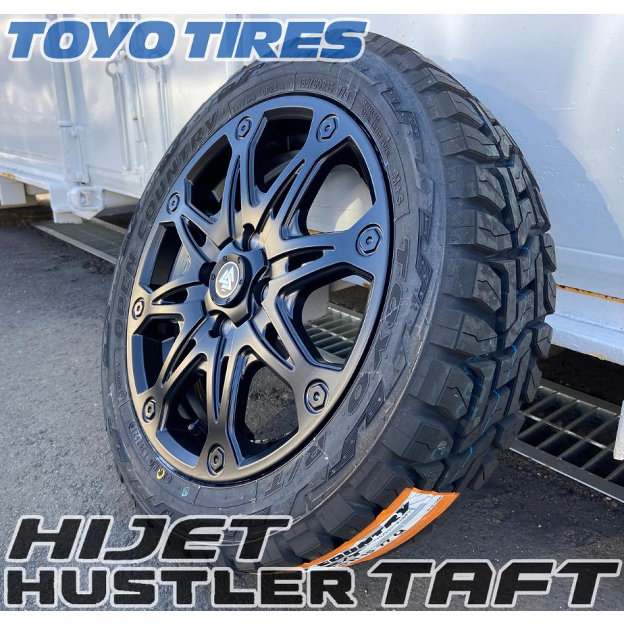 オープンカントリーOpen Country R/T 15インチハイゼット OPEN COUNTRY 人気 ハイゼット 軽トラ タイヤホイール 15インチ