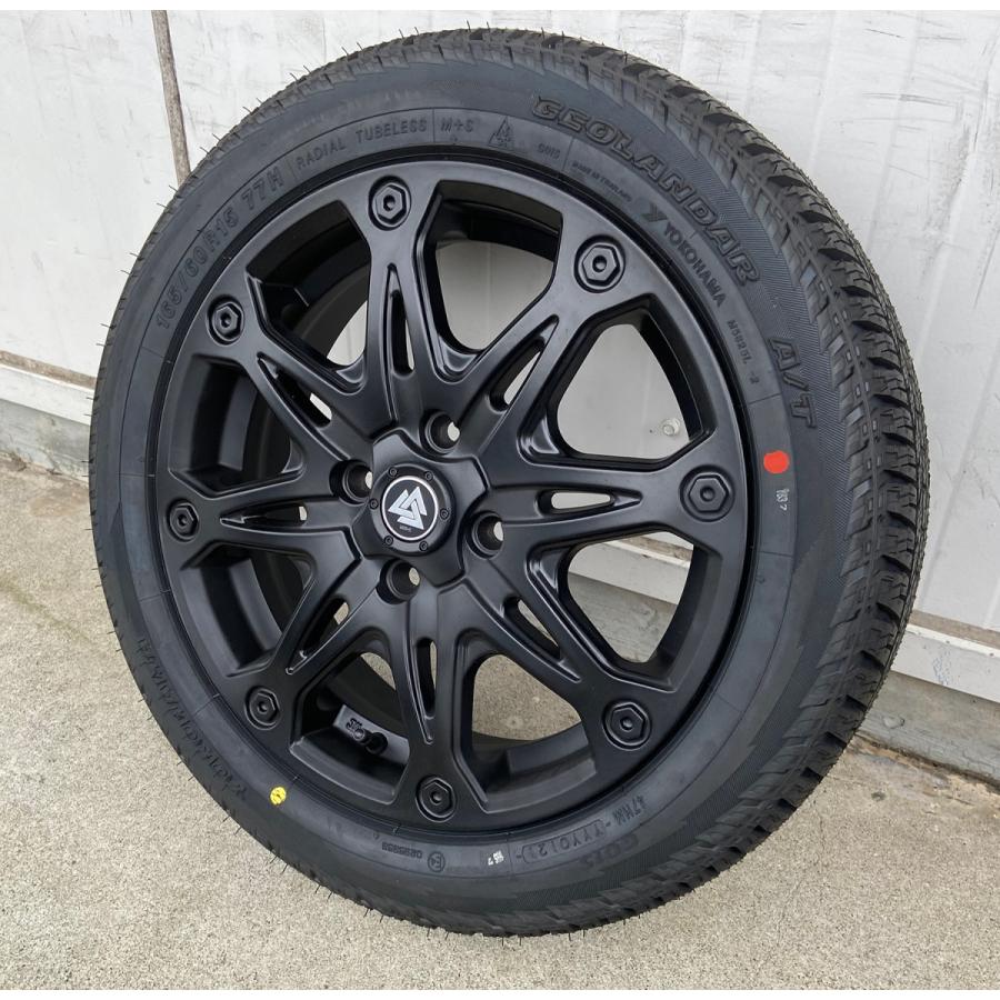 GEOLANDAR ハイゼット 軽トラ タイヤホイール マットブラック 15インチ