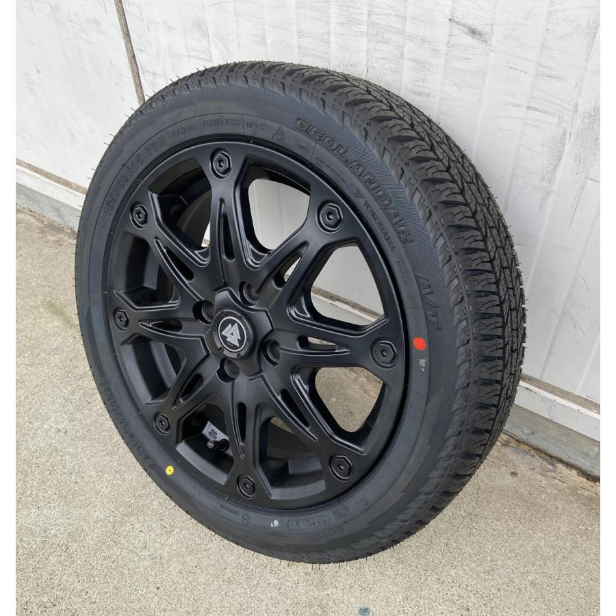 GEOLANDAR ハイゼット 軽トラ タイヤホイール マットブラック 15インチ