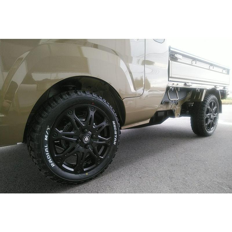 MUDSTAR 軽トラ ダイハツ ノーマル車高 タイヤホイール4本セット 