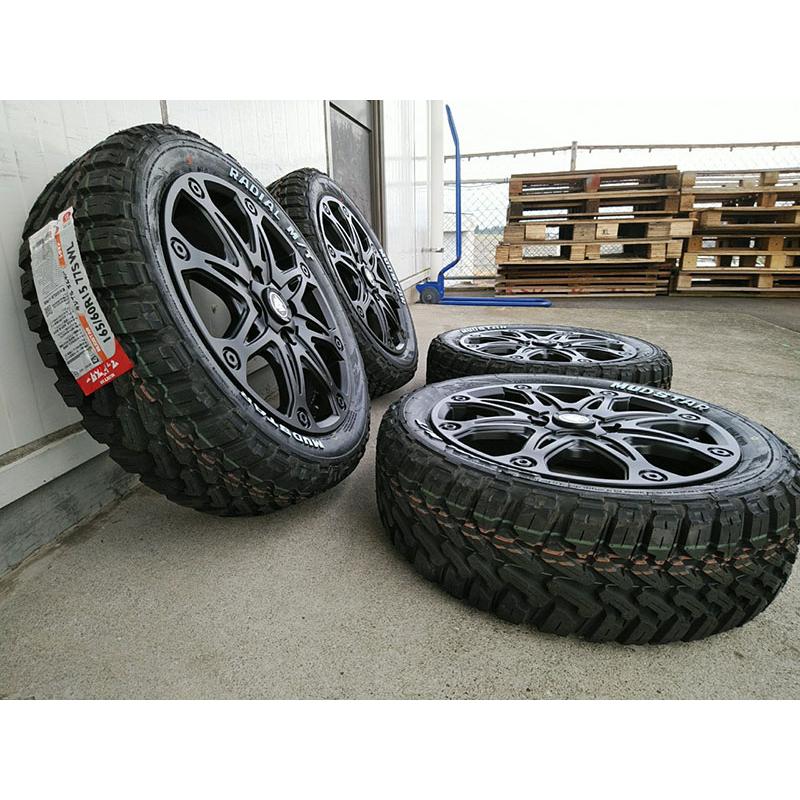 MUDSTAR 軽トラ ダイハツ ノーマル車高 タイヤホイール4本セット