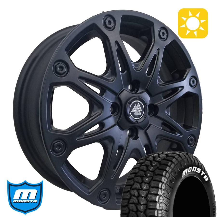 MONSTA TYRES ハイゼットジャンボ ノーマル車高 タイヤホイール 新品4
