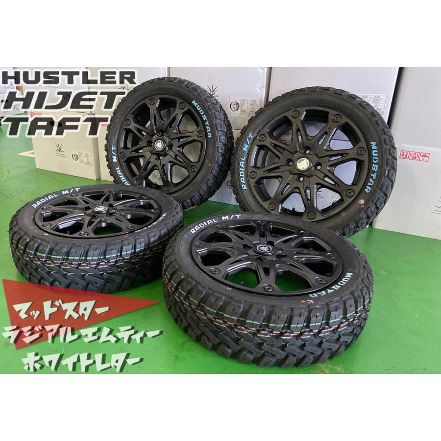 MUDSTAR 軽トラ 軽バン ハイゼット ジャンボ タイヤホイール 15インチ 