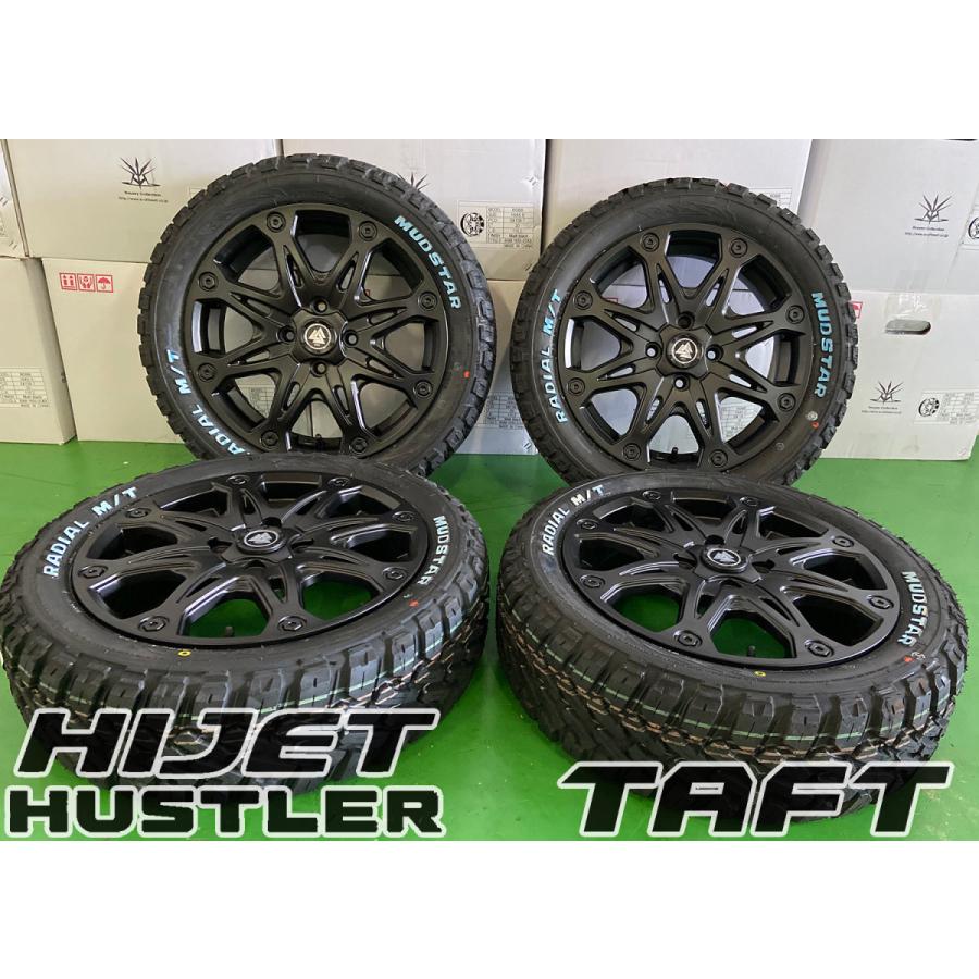 MUDSTAR 軽トラ 軽バン ハイゼット ジャンボ タイヤホイール 15インチ