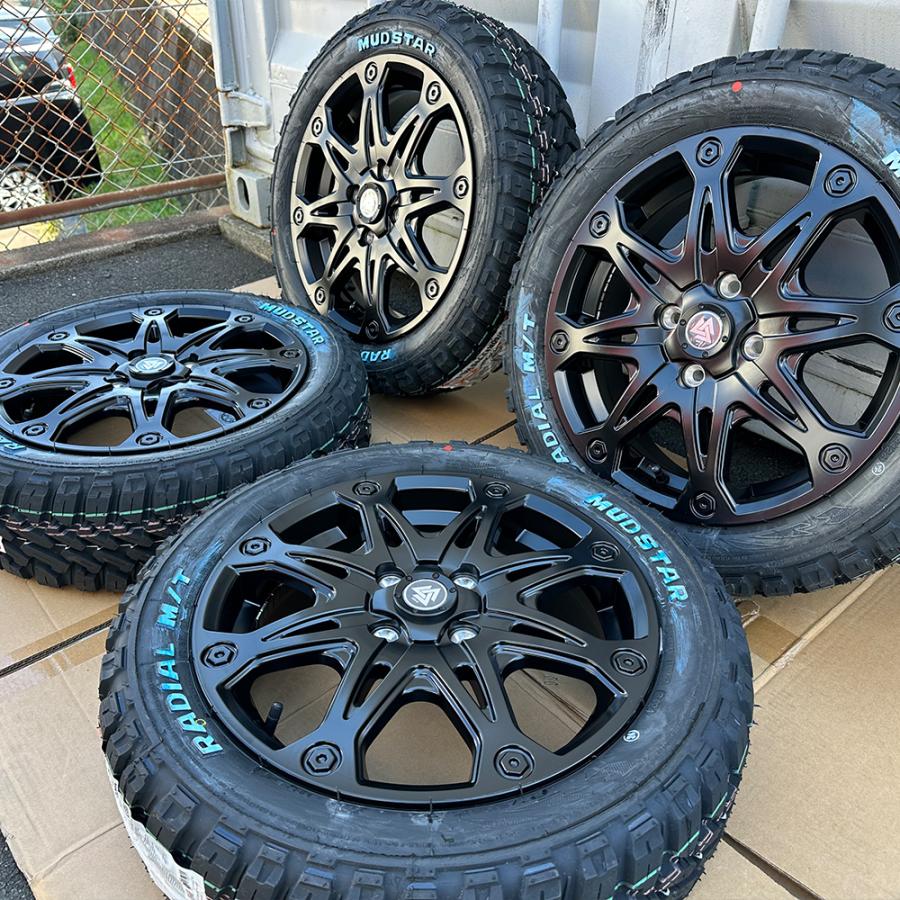 MUDSTAR ハスラー タフト ハイゼットジャンボ タイヤホイールセット 15