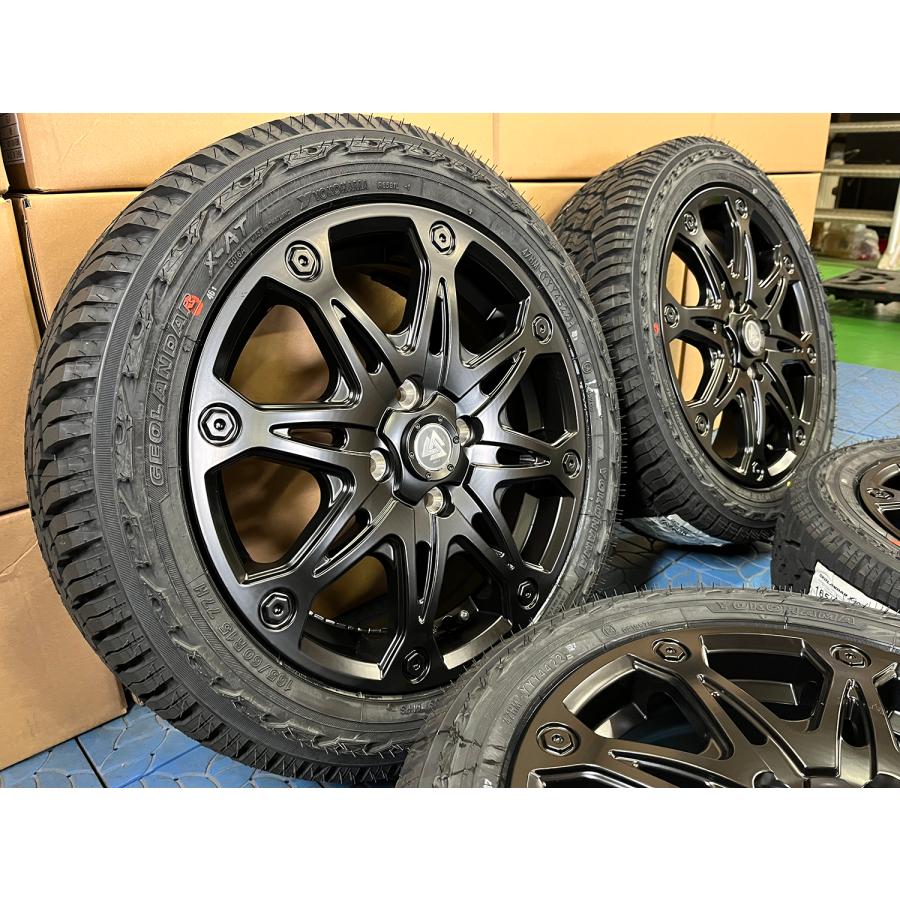 アテックス① 2本 165/60R15 バリ山アルミセット！ GEOLANDAR ハスラー タイヤホイールセット 15インチ 165/60R15 165