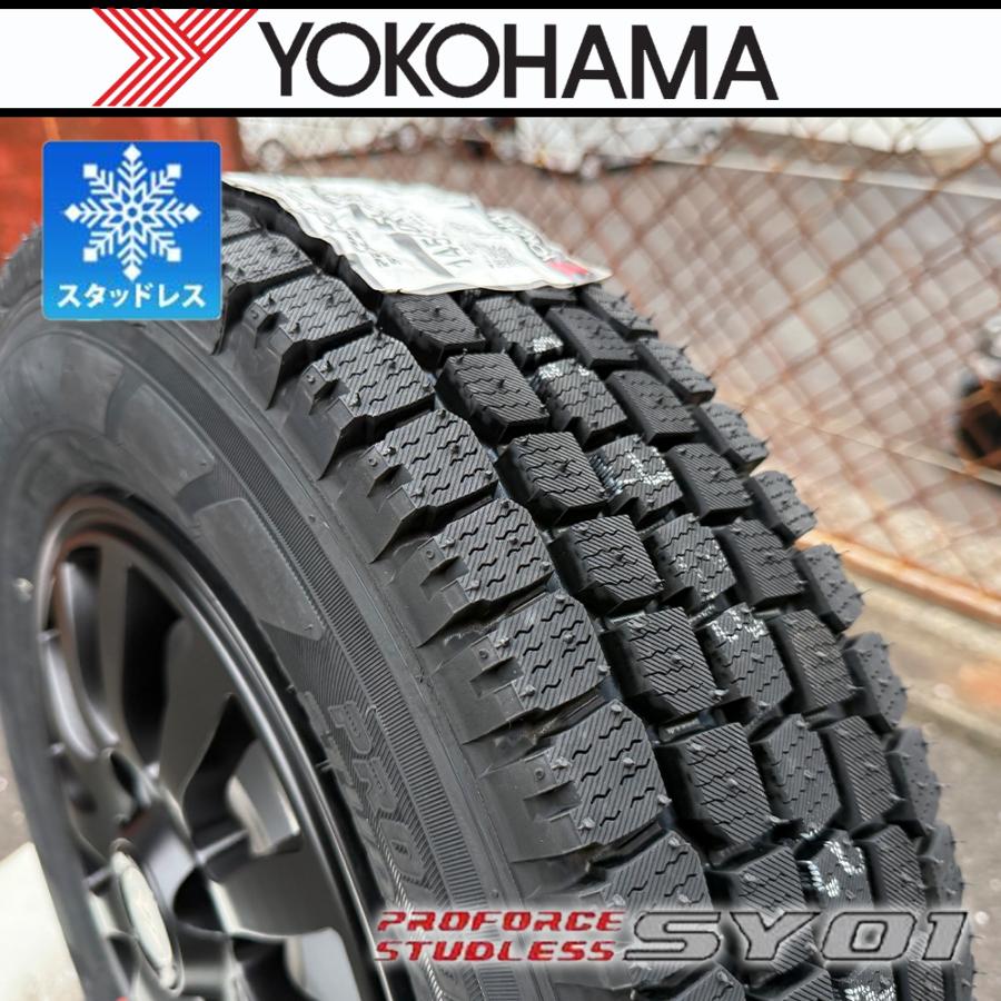 【新品】2024年製 YOKOHAMA SY01 145/80R12 80/78N LT 12インチ スタッドレス 4本 アトレー ハイゼット スクラム エブリィ等　(MTO362) クレジットカード QRコード決済可能 ヨコハマタイヤ（YOKOHAMA TIRE） ヨコハマ 新品 国産 スタッドレス