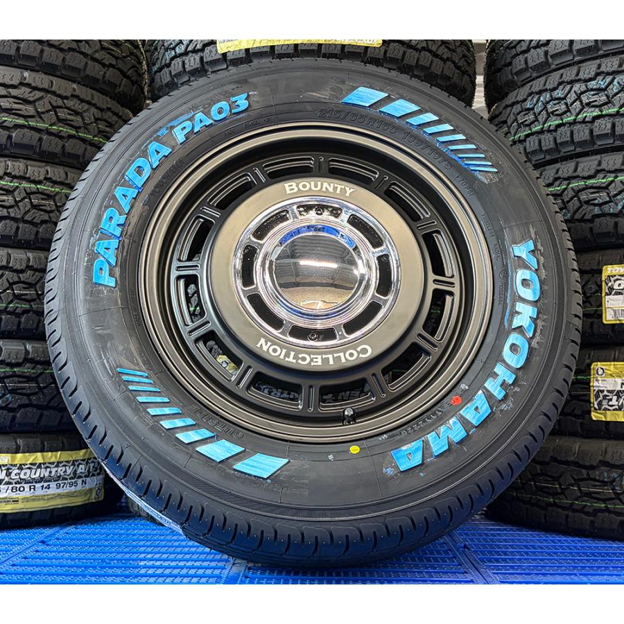 PARADA 215/65R16 タイヤ・ホイールセット PARADA 新品 タイヤ ホイール 4本 200系 ハイエース レジアスエース