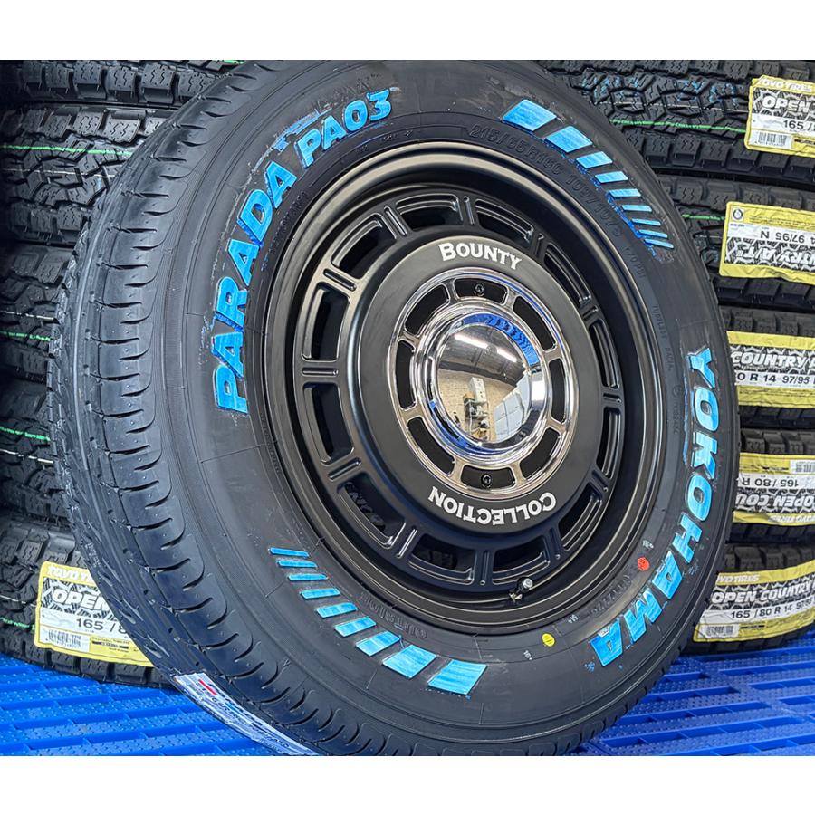 PARADA 215/65R16 タイヤ・ホイールセット PARADA 新品 タイヤ ホイール 4本 200系 ハイエース レジアスエース