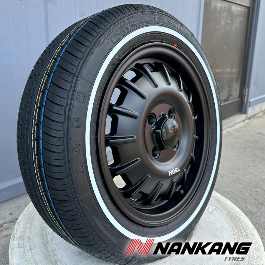 155/65R14 ホワイト　ラパン　タイヤホイール2本セット① NANKANG（ナンカン） ラパン ココア ムーヴキャンバス ワゴンR