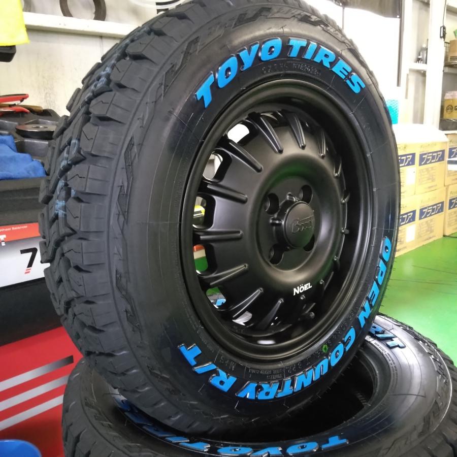 プロボックス サクシード タイヤホイール トーヨータイヤ オープンカントリー RT 165/80R14 ホワイトレター 14インチ NOEL｜wat｜15