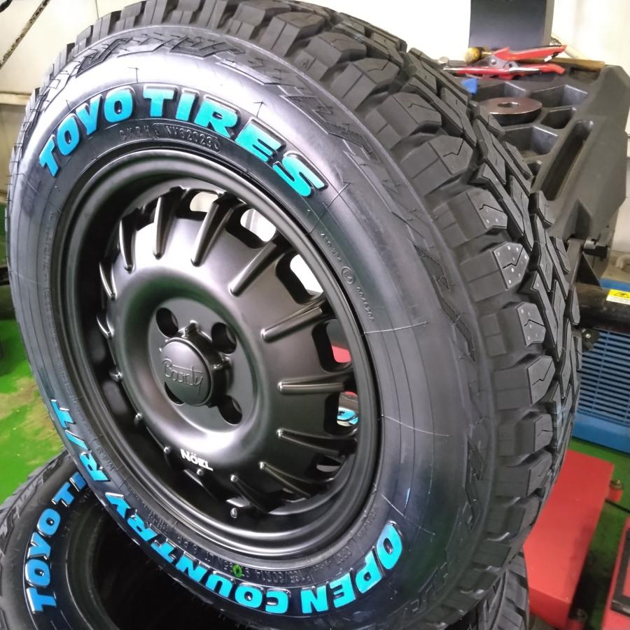 プロボックス サクシード タイヤホイール トーヨータイヤ オープンカントリー RT 165/80R14 ホワイトレター 14インチ NOEL｜wat｜10