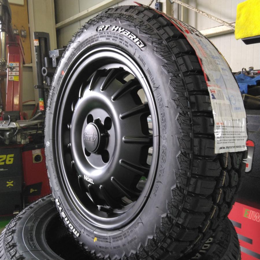 １６５-６５-14オフロードタイヤ　あげバン　 MONSTA TYRES 【要カスタム】 アゲ系 軽トラ 軽バン 14インチ タイヤ