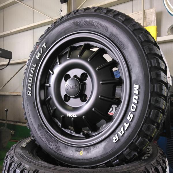 【新品 軽自動車】ハスラー デリカミニ 夏タイヤ ホイール4本セット 165/60R15 マッドスター ラジアル MT 15インチ Bounty バウンティ NOEL ノエル｜wat｜02