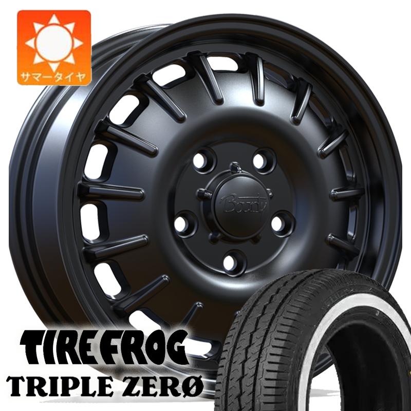 さぶろー プロボックス TIREFROG トリプルゼロ ホワイトリボン 165/80R14 プロ