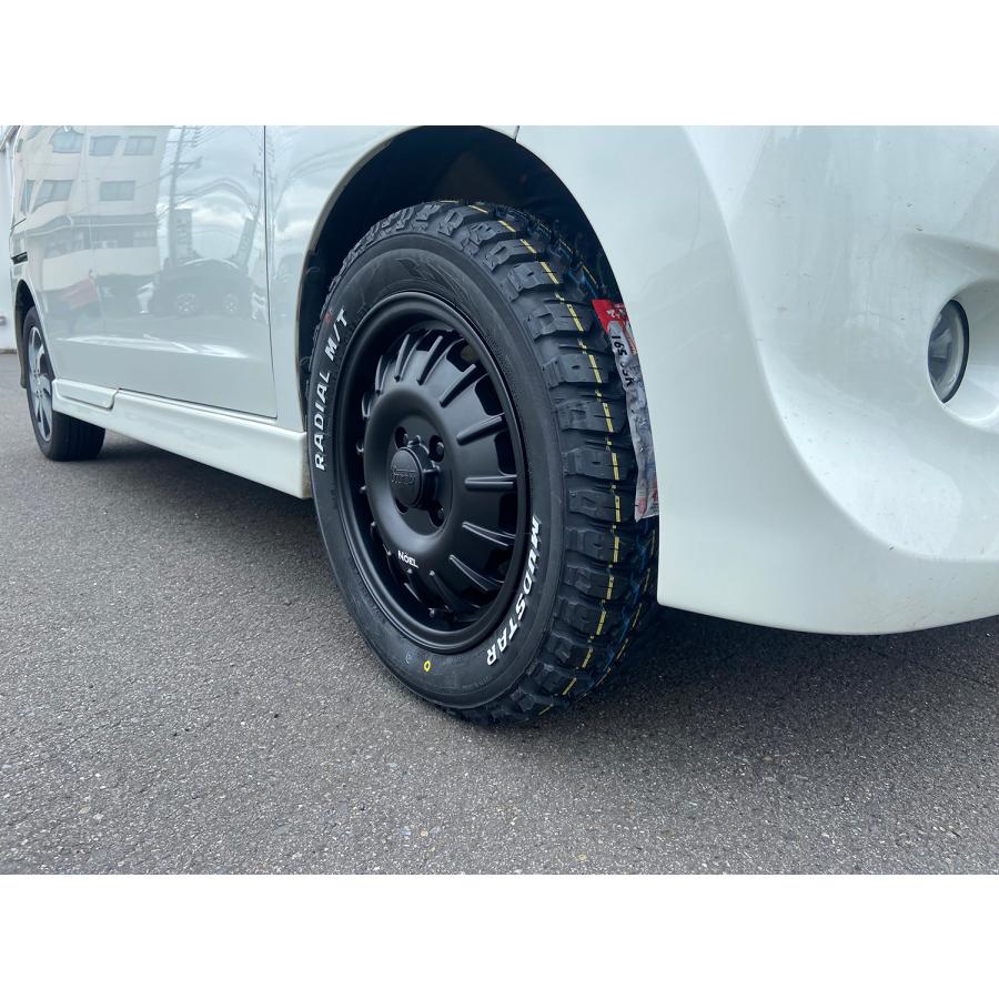 マッドスタータイヤホイールセット2024年製165/65R14 軽トラ軽バン等 MUDSTAR 要リフトアップ&加工 軽トラ 軽バン ハイゼット エヴリィ
