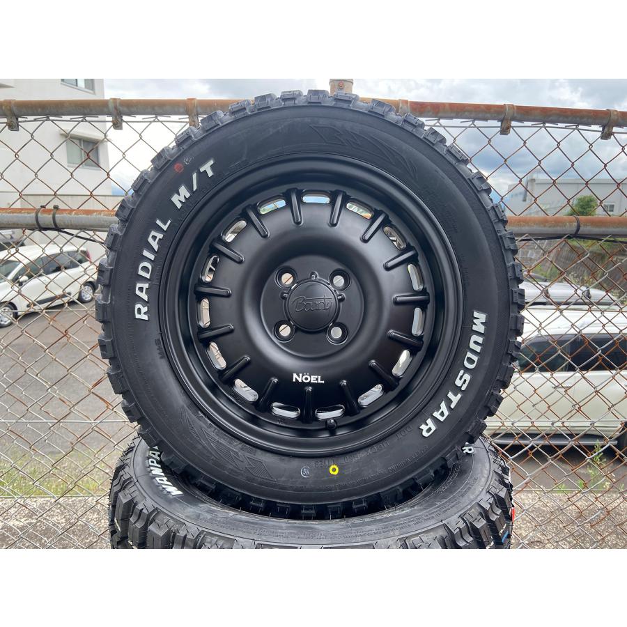 マッドスタータイヤホイールセット2024年製165/65R14 軽トラ軽バン等 MUDSTAR 人気ホイール 新品 軽トラ 軽バン 14インチ タイヤ