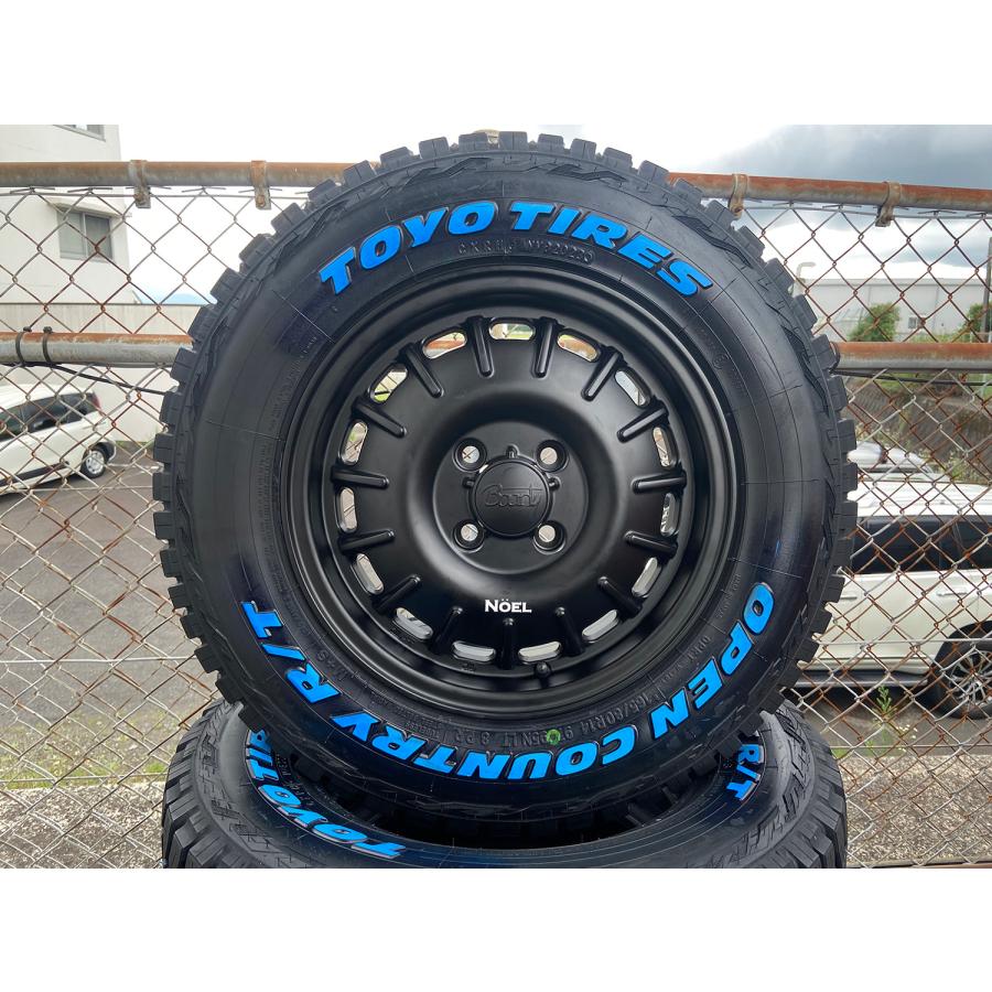 トヨタ タウンエース ライトエース  TOYO OPENCOUNTRY RT 165/80R14 ホワイトレター 14インチ タイヤホイールセット｜wat｜02