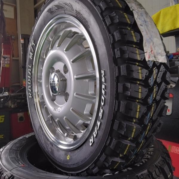 MUDSTAR アゲ軽 軽トラック 軽バン タイヤホイールセット 165/60R15