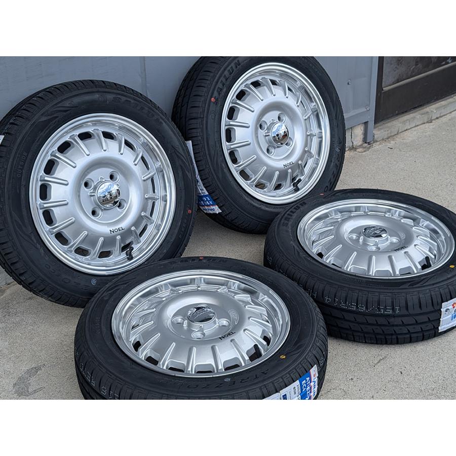 エヴリィ ハイゼット N-VAN キャンバス キャリィ アトレー Bounty ノエル 155/65R14 165/55R14 タイヤホイール セット 14インチの画像