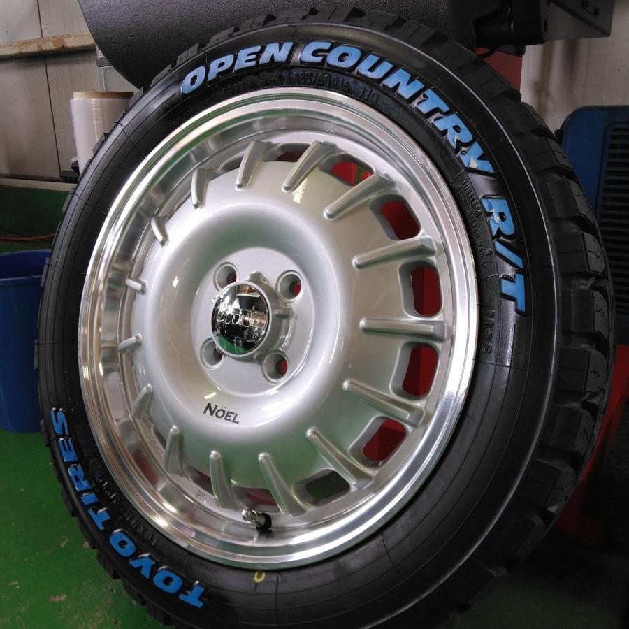 TOYO R/T 15インチ タイヤ・ホイールセット　エブリィ　タフト　ハスラ－ OPEN COUNTRY ハスラー タフト ウェイク エブリィ アトレー デリカミニ
