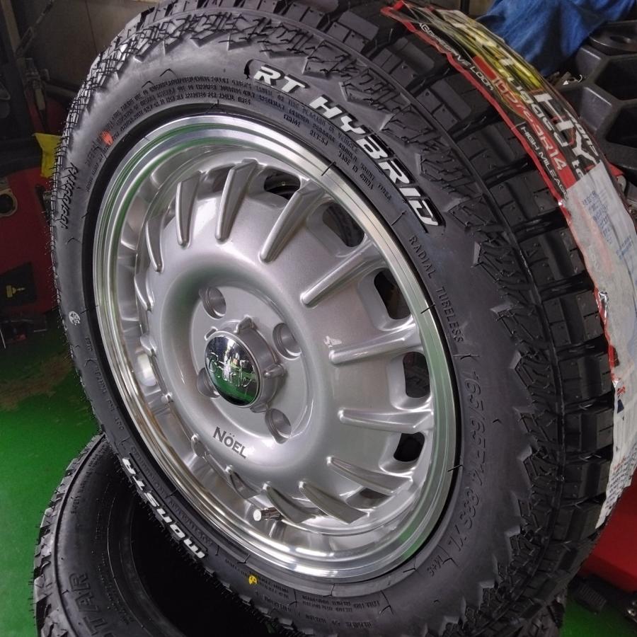 MONSTA TYRES タント スペーシア ムーブ NBOX タイヤホイール 4本 