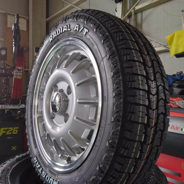 スズキ　ラパンGOODYEAR 155/65R14 新品タイヤ MUDSTAR アルト ミラ ラパン ek 新品 タイヤホイール 4本セット 155
