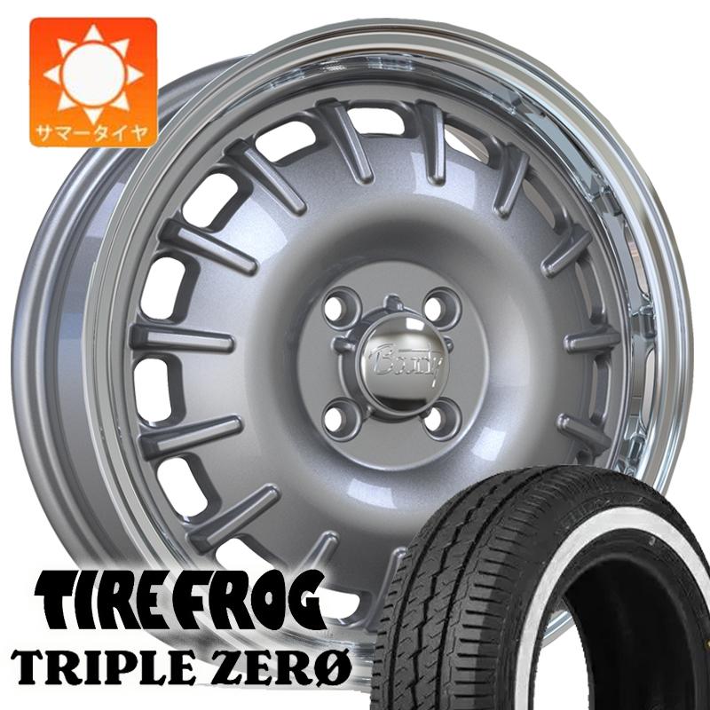 プロボックス TIREFROG トリプルゼロ ホワイトリボン 165/80R14 プロ