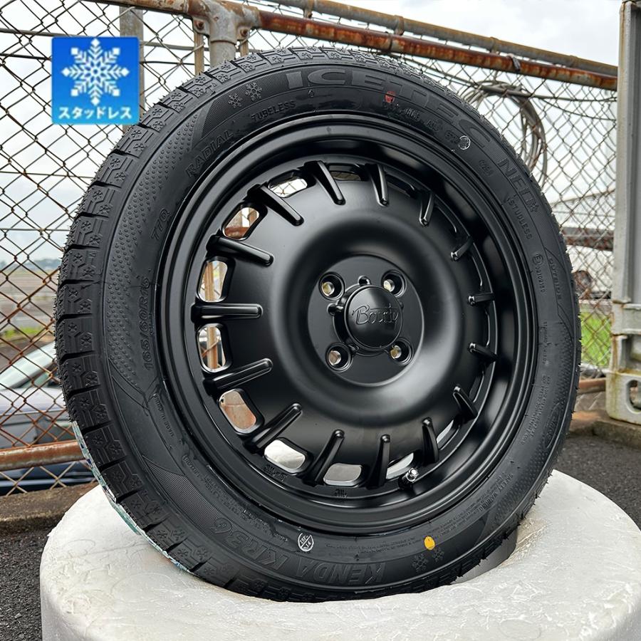 ICETEC 冬タイヤ スタッドレスタイヤ ホイールセット ハスラー 
