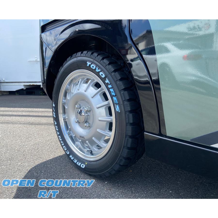 トーヨーオープンカントリー 165/60r15R/T hyperion15x5.5J オフ45  LaLa Palm? スズキ軽トラ使用 OPEN COUNTRY トーヨー オープンカントリー RT 165/60R15 15インチ MUD