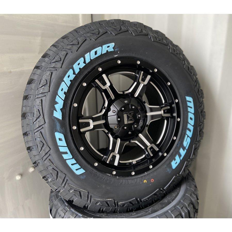 プラド ハイラックス FJ H3 タイヤホイールセット 17インチ OutLaw MONSTA マッドテレン 265/65R17 265/70R17｜wat｜04