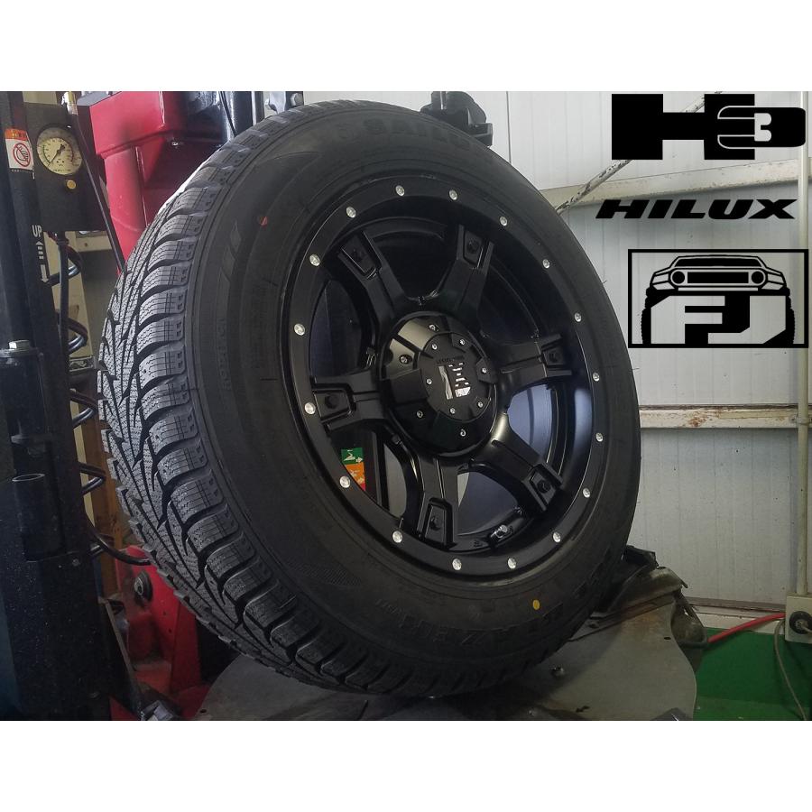 即納 スタッドレス ランドクルーザー プラド FJクルーザー H3 SAILUN 265/70R17 265/65R17 新品 タイヤ ホイール セット 17インチ １台分｜wat｜02