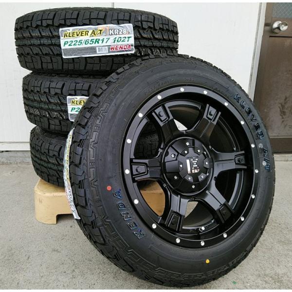 エクストレイル KENDA KR28 225/65R17 タイヤホイール 新品4本 17