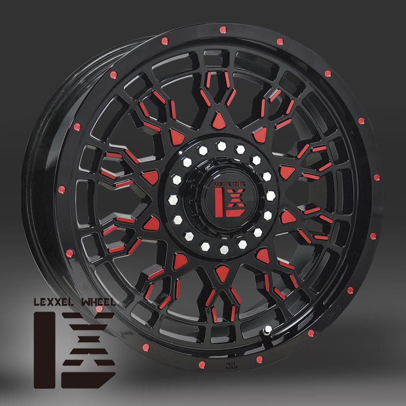 JL JK ラングラー ナイトロ 17インチ LEXXEL PreDator プレデター ヨコハマ ジオランダー AT 265/65R17 265/70R17 285/70R17 タイヤホイールセット｜wat｜02