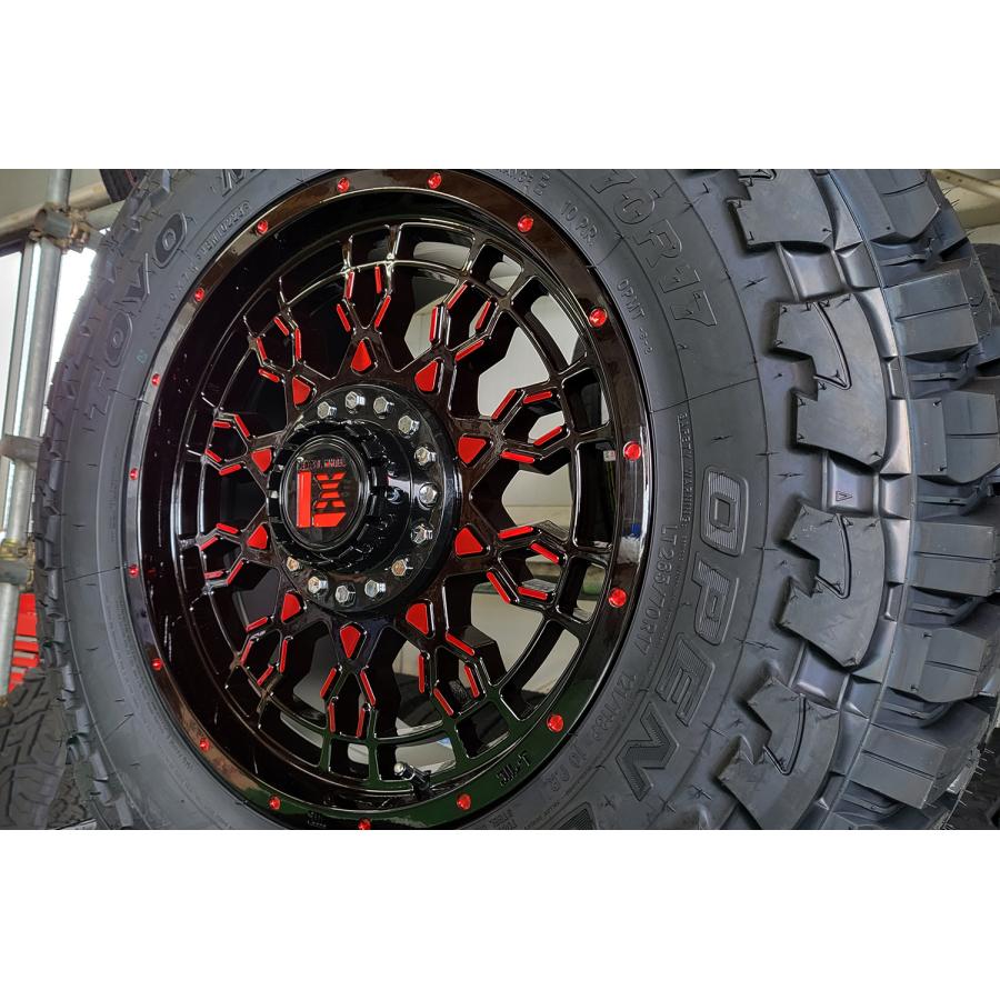 パジェロ プラド サーフ FJ ハイラックス タイヤ ホイール4本セット TOYO オープンカントリーMT 265/70R17 265/65R17 LEXXEL PreDator タイヤホイール｜wat｜09