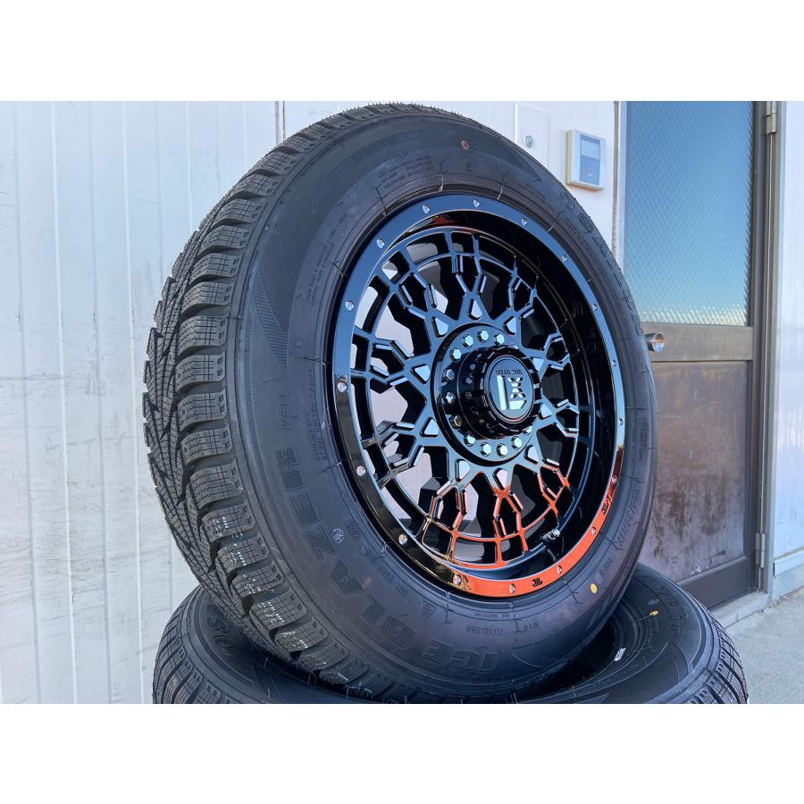 即納 スタッドレス ランドクルーザー プラド FJ H3 パジェロ ハイラックス SAILUN 265/70R17 265/65R17 新品 タイヤホイールセット 17インチ｜wat｜04