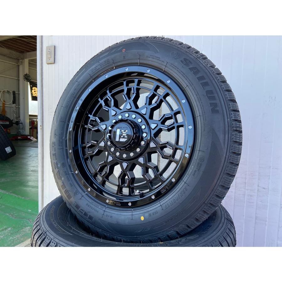 即納 スタッドレス ランドクルーザー プラド FJ H3 パジェロ ハイラックス SAILUN 265/70R17 265/65R17 新品 タイヤホイールセット 17インチ｜wat｜07