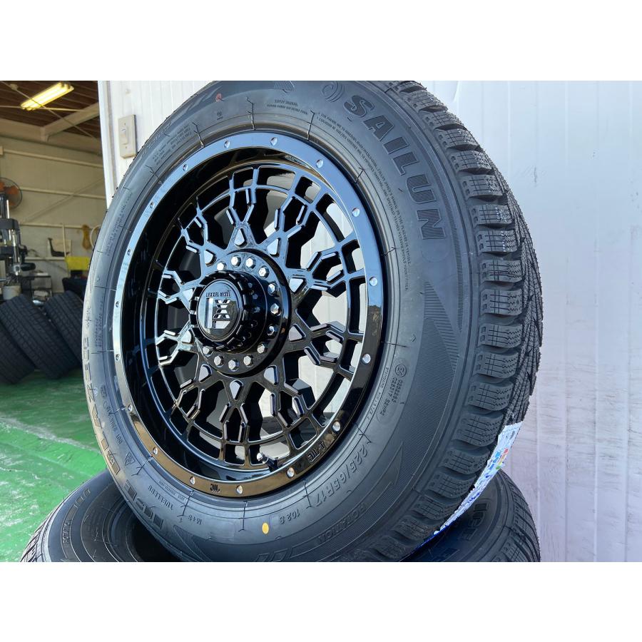 即納 スタッドレス ランドクルーザー プラド FJ H3 パジェロ ハイラックス SAILUN 265/70R17 265/65R17 新品 タイヤホイールセット 17インチ｜wat｜08