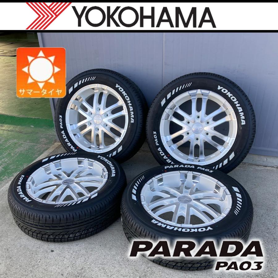 新品タイヤ4本セット　ヨコハマパラダPA03 17インチ PARADA 【車種】200系ハイエース | 新品 サマータイヤ ヨコハマ パラダ