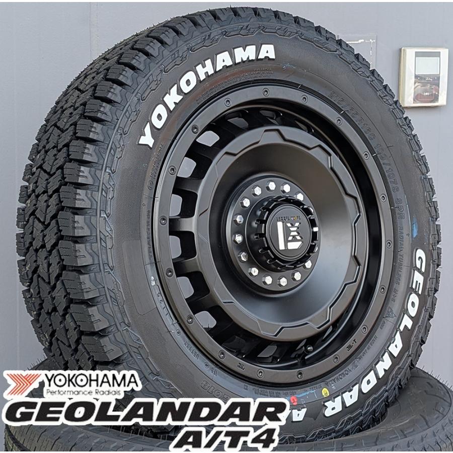 ⭐️キャラバン用⭐️16インチ⭐️ヨコハマAT4⭐️車検対応⭐️マットブラック⭐️新品 GEOLANDAR 車検対応 日産 キャラバン 16インチ LEXXEL SwaGGer