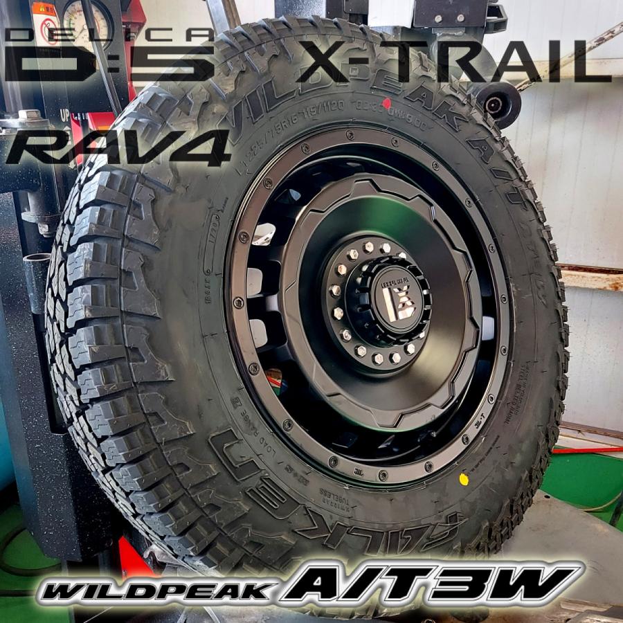 オールテレンタイヤ デリカD5 RAV4 エクストレイル CX5 16インチ 新品タイヤホイールセット ファルケン WILDEPEAK A/T03W 225/75R16 235/70R16 爆買の画像