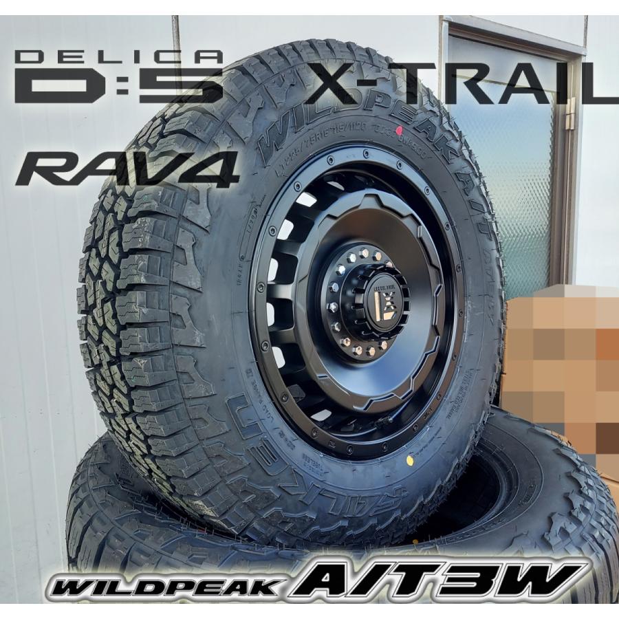 オールテレンタイヤ デリカD5 RAV4 エクストレイル CX5 16インチ 新品タイヤホイールセット ファルケン WILDEPEAK A/T03W 225/75R16 235/70R16 爆買の画像